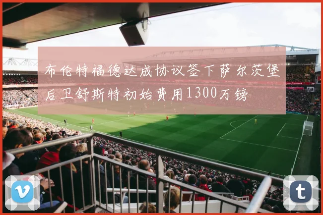 布伦特福德达成协议签下萨尔茨堡后卫舒斯特初始费用1300万镑